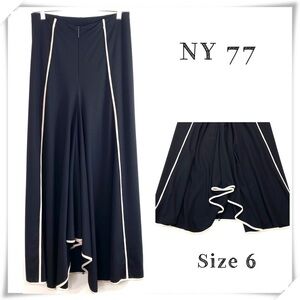 Ny77 Back Trims Draped Mermaid Maxi Skirts in Black Size 6